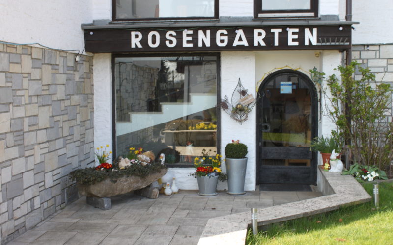 Die Pension Rosengarten von außen...