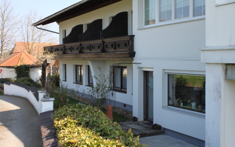 Die Pension Rosengarten von außen...